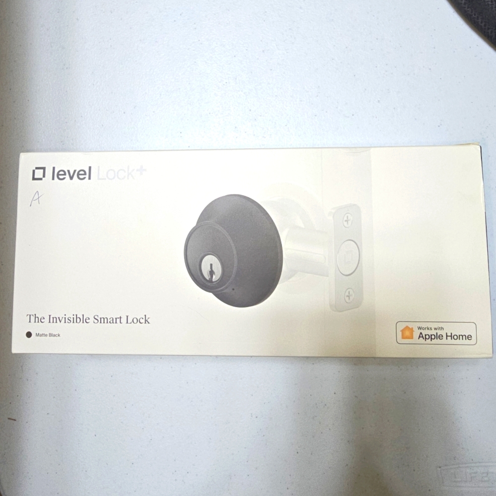 Level Lock +  - The Invisible Smart Lock Matte Black Works With Apple $450 , NEW